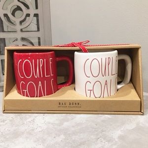 Rae Dunn Couple Goals Mug Set